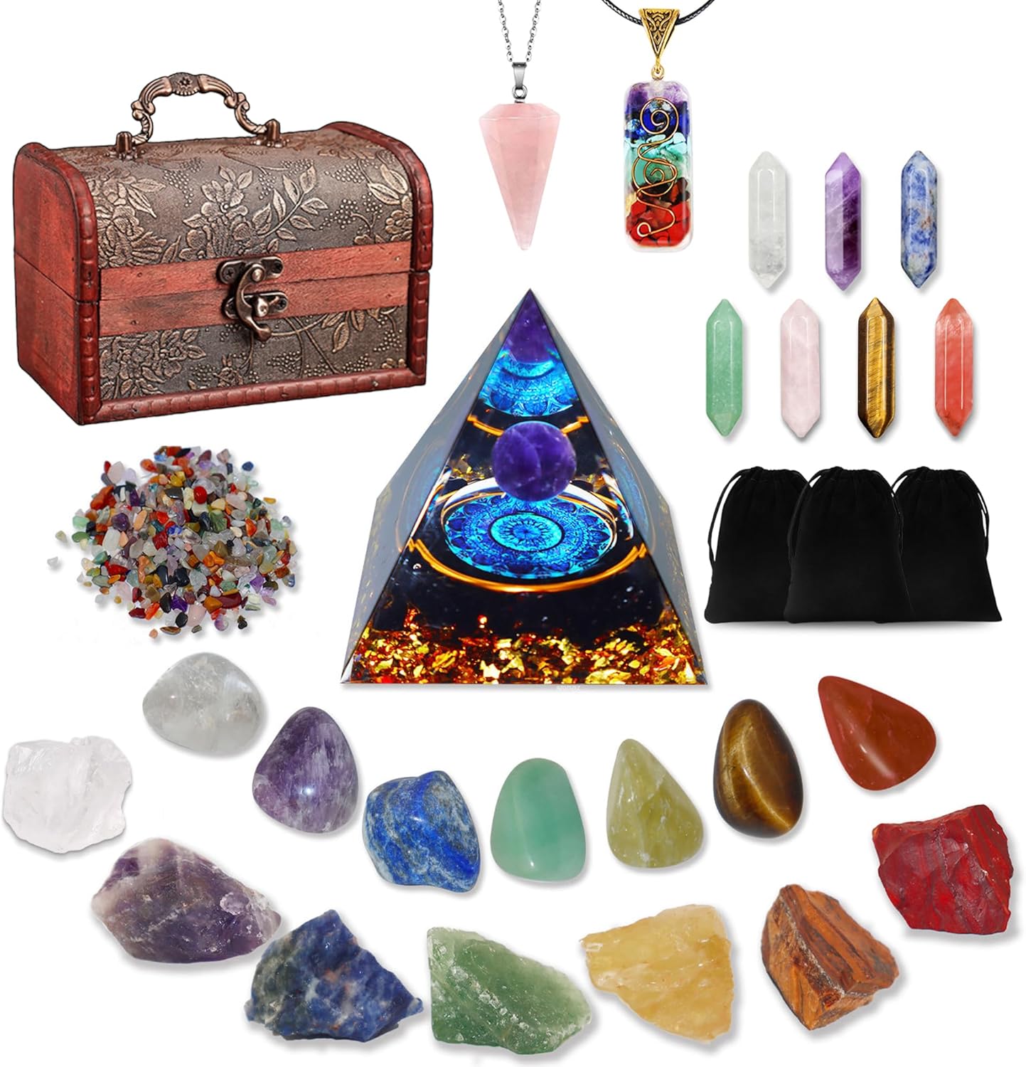 29pcs Healing Crystals Set