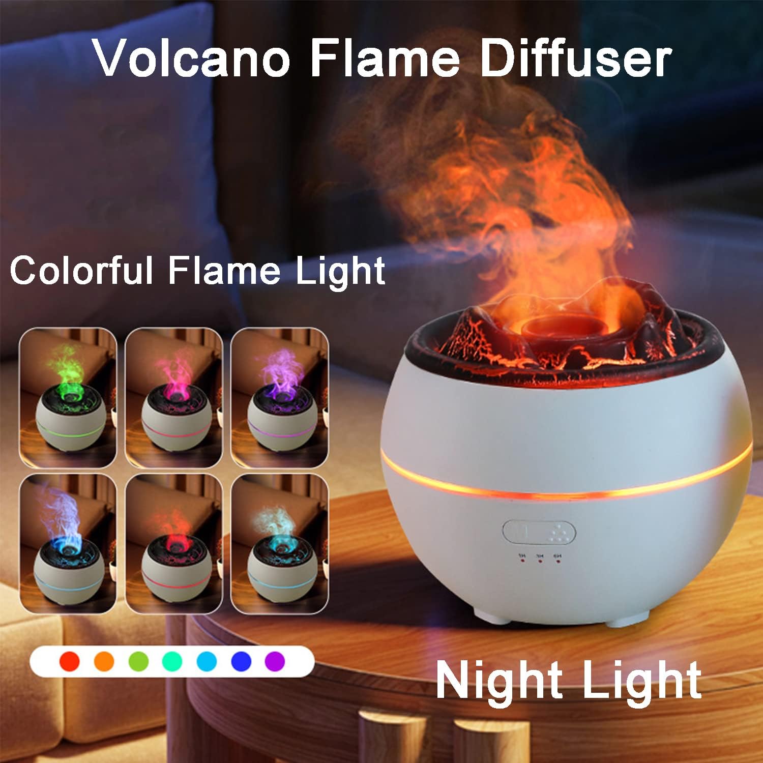 Volcano Fire Flame Aromatherapy Diffuser