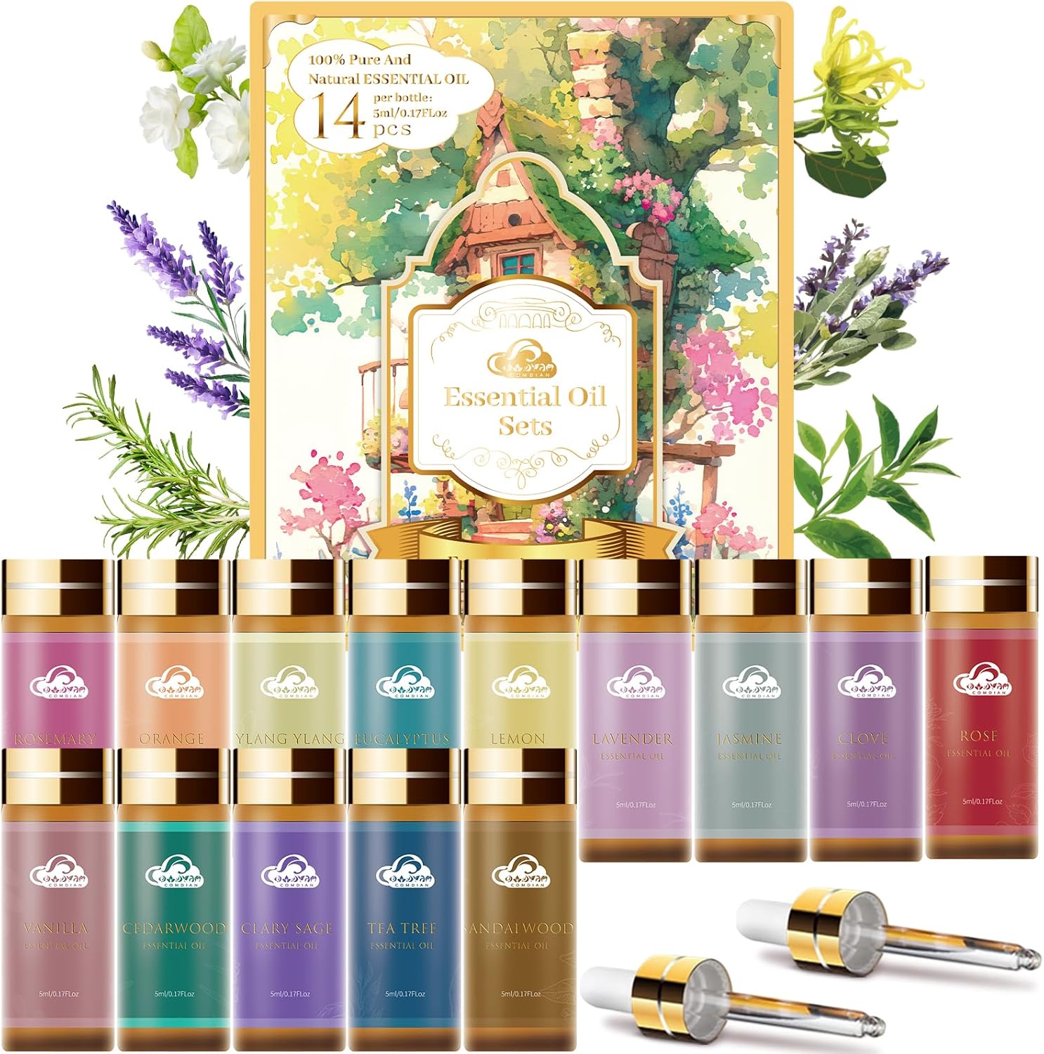 Fragrance Essential Oils Set - 14pcs