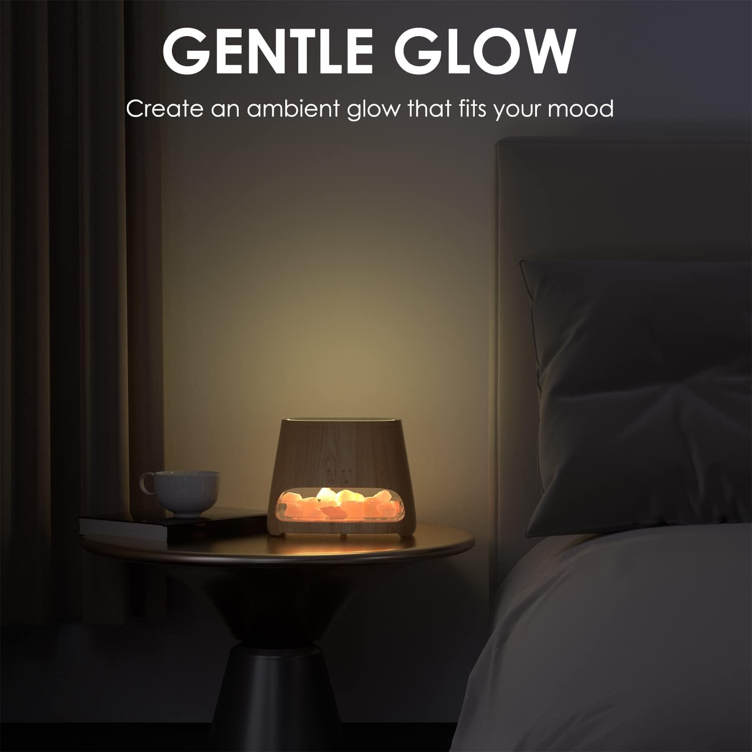 SALKING 2-in-1 Ultrasonic Diffuser & Salt Lamp